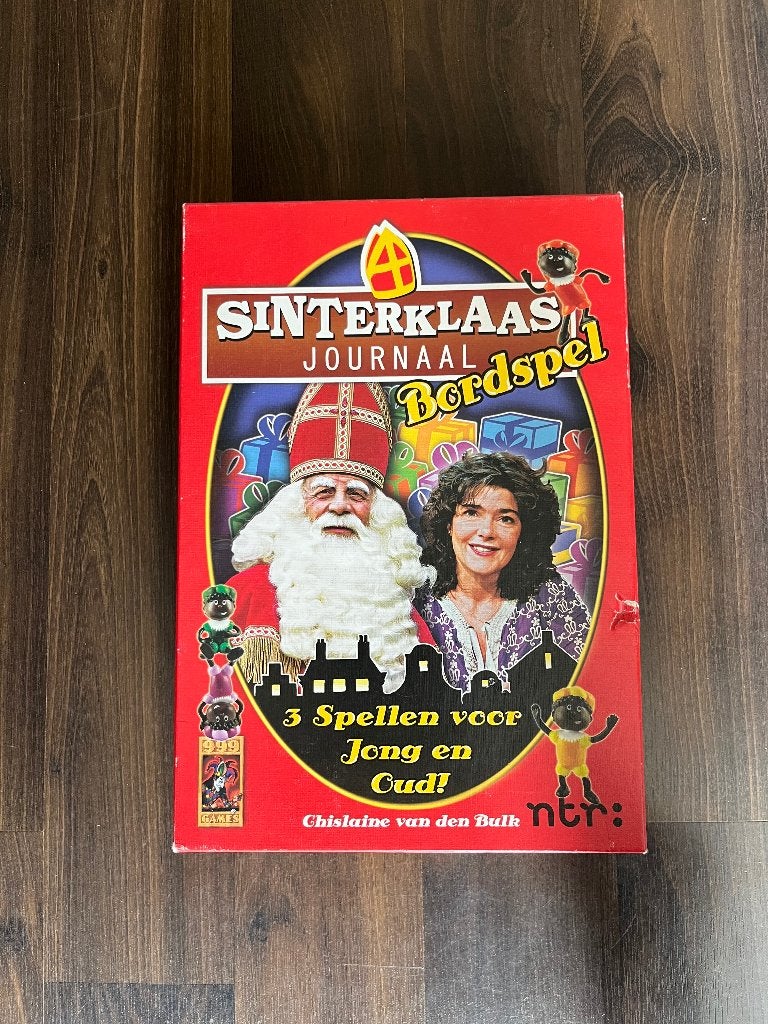 Sinterklaas Bordspel 3 in 1 van het Sinterklaasjournaal NTR, Drie of vier spelers, Ophalen, Gebruikt