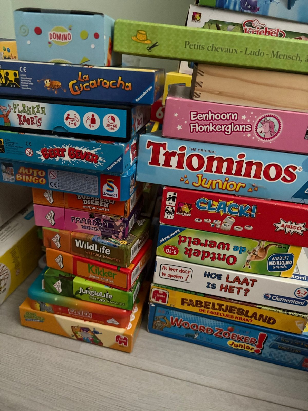 Grote verzameling bordspellen en educatief speelgoed, Ophalen of Verzenden, Gebruikt, Jongen of Meisje