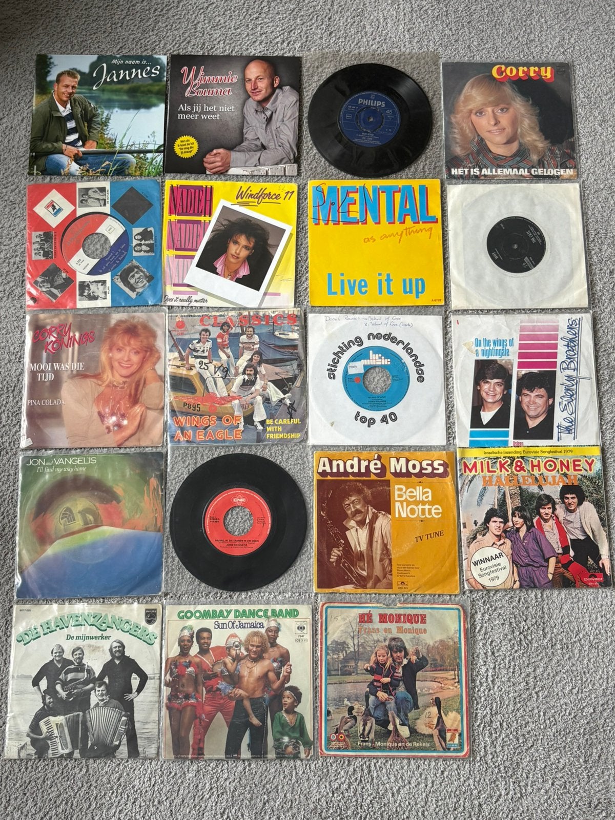 Partij singles te koop!, Cd's en Dvd's, Vinyl Singles, Ophalen, Zo goed als nieuw, 7 inch, Nederlandstalig