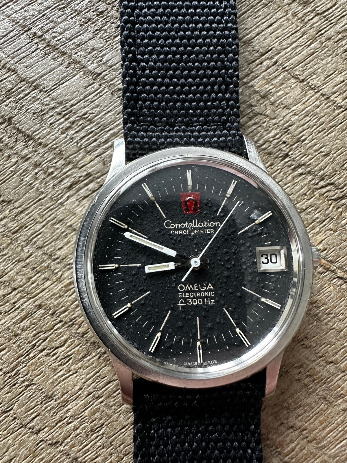 Omega constellation f 300 hz 1970 stemvork uurwerk, Ophalen of Verzenden, Staal, Omega, 1960 of later