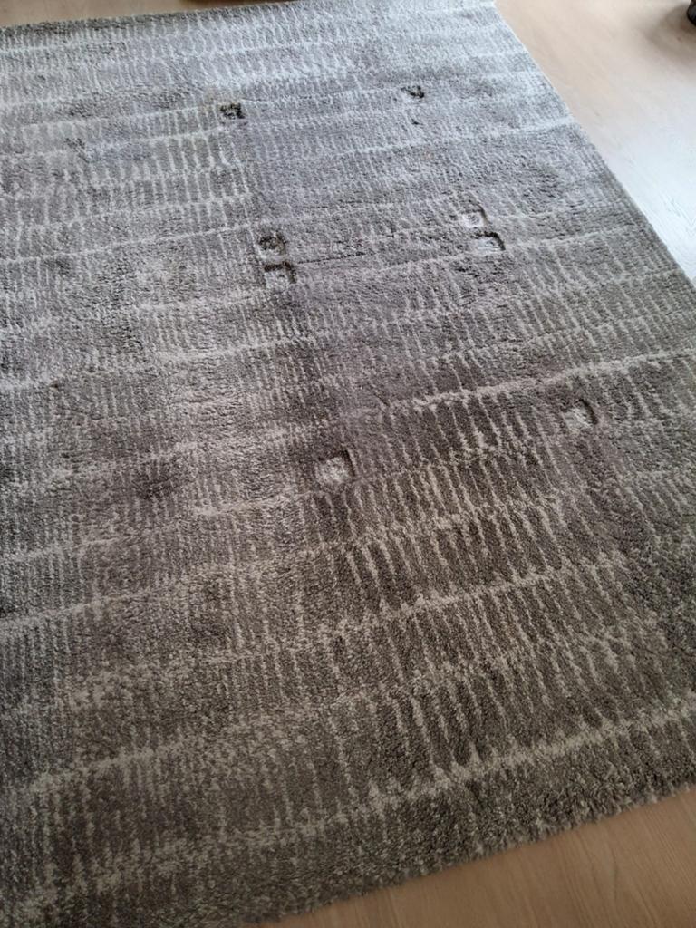 Gratis! Grijs vloerkleed, Ophalen, Gebruikt, 200 cm of meer, Grijs