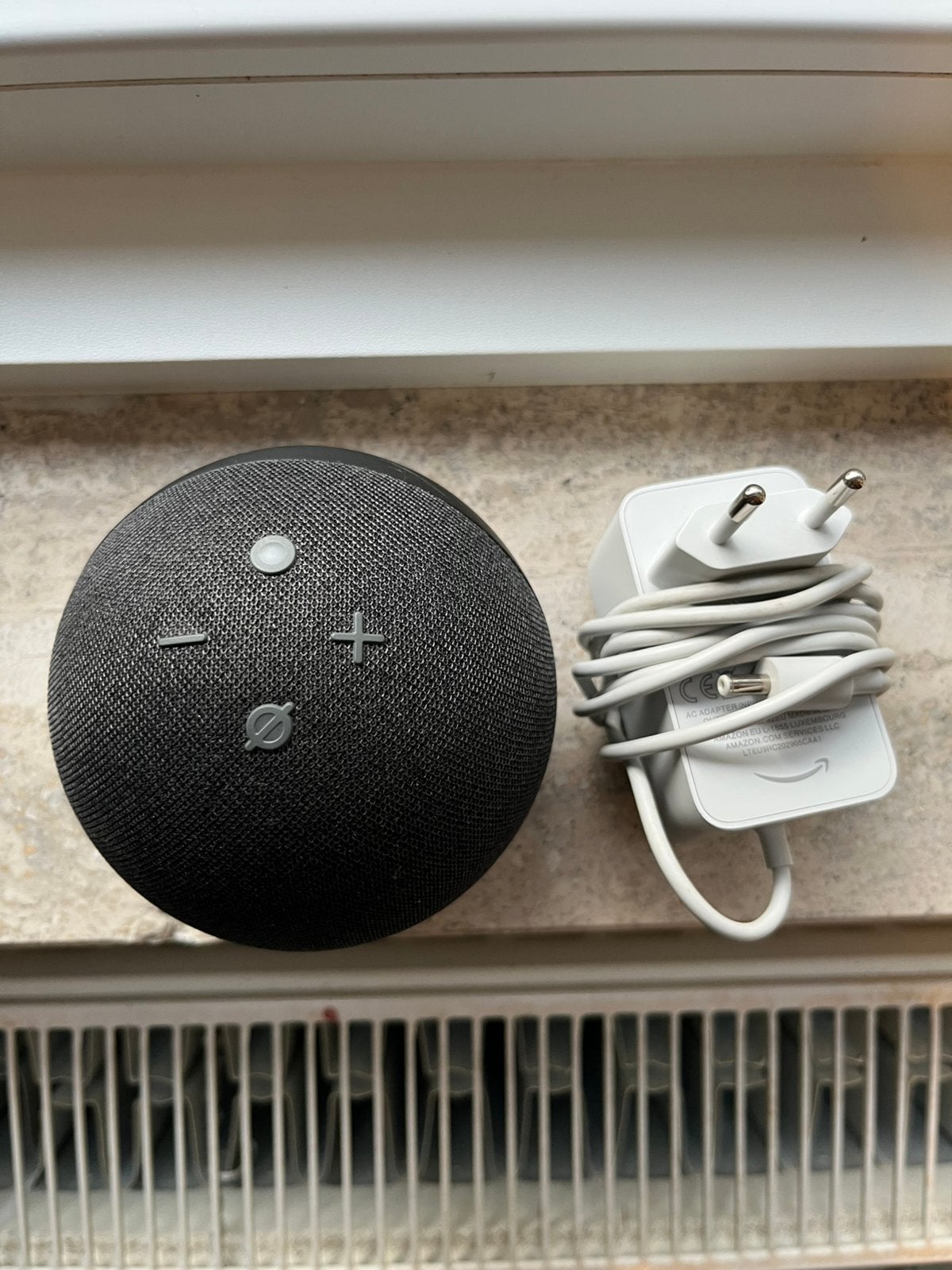 Amazon Echo Dot 4e generatie Alexa zwart incl. adapter, Overige merken, Overige typen, Ophalen of Verzenden, Zo goed als nieuw