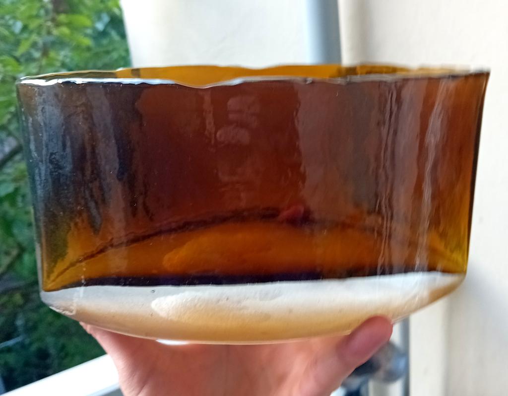 handgemaakt glazen schaal, Antiek en Kunst, Ophalen of Verzenden