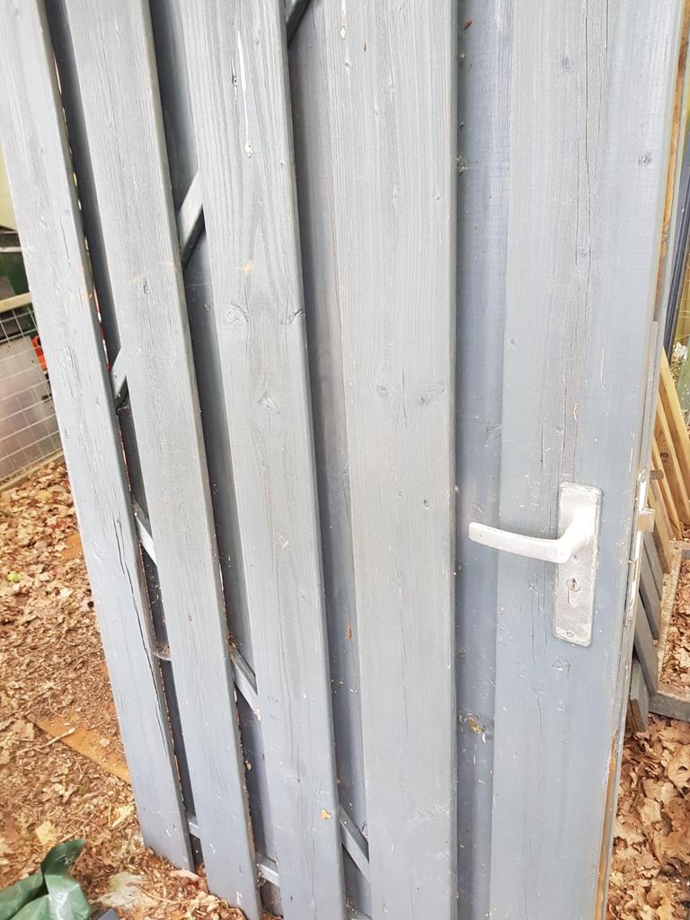 Schuttingdeur schutting, Ophalen of Verzenden, Hout, Minder dan 3 meter, 1 tot 2 meter