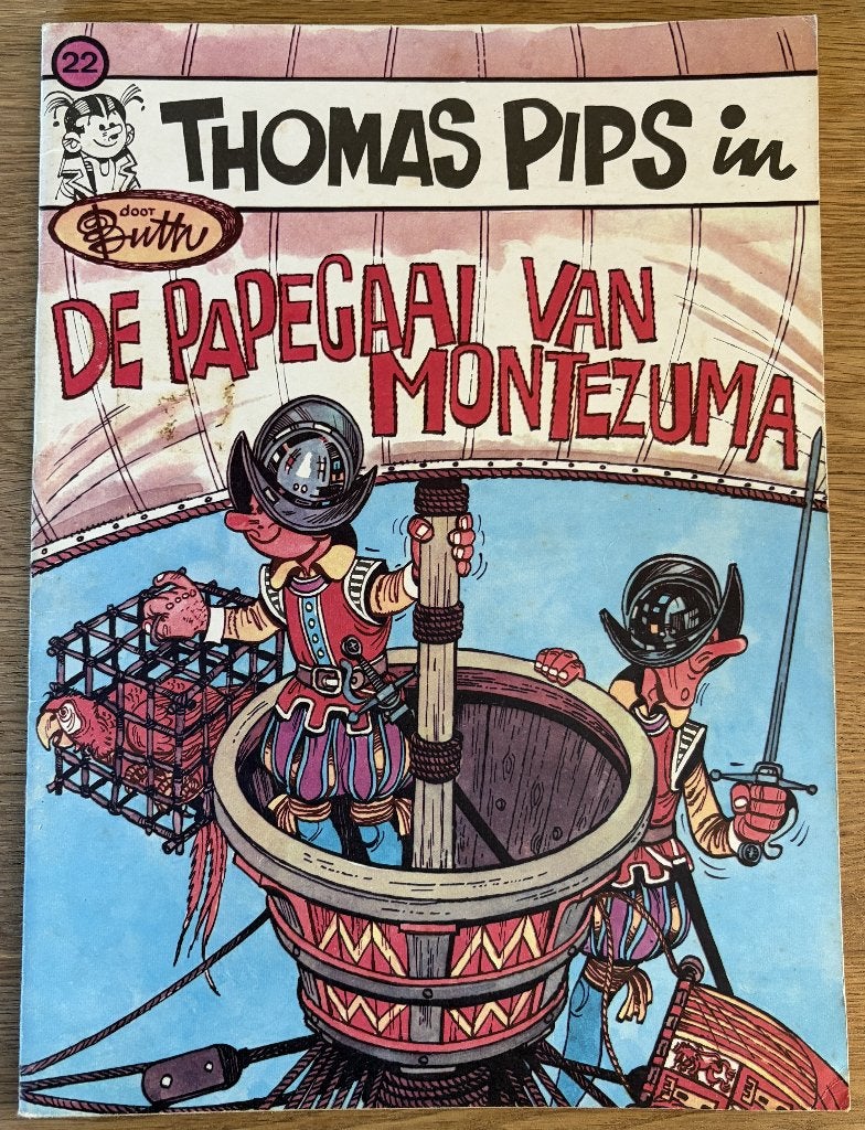 Thomas Pips - De papegaai van Montezuma -22-1e(1973) Strip, Meerdere stripboeken, Ophalen of Verzenden, Gelezen