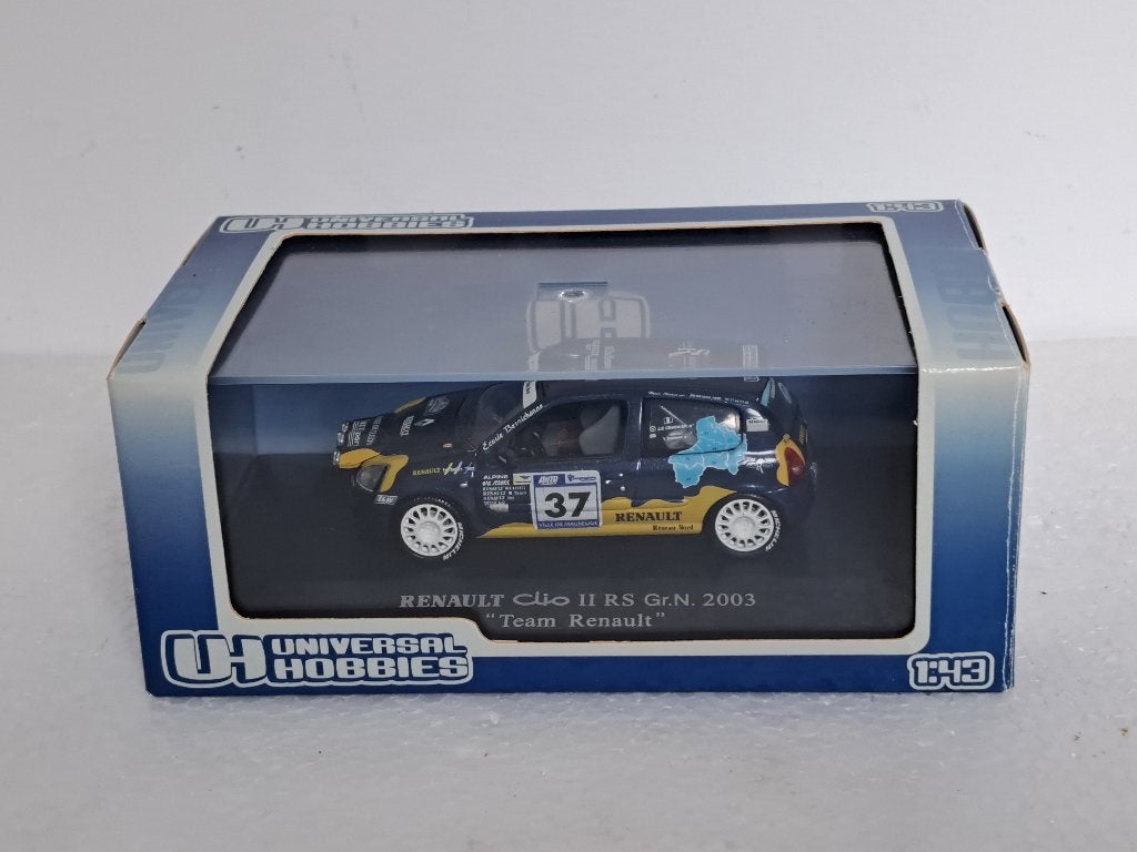 Renault Clio RS Rally Gr N Nightversion 1/43 UH Uniek, Hobby en Vrije tijd, Ophalen of Verzenden, Zo goed als nieuw, Auto, Universal Hobbies
