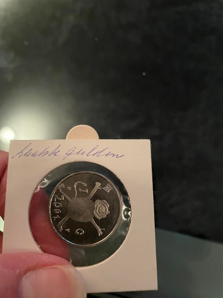 Laatste Gulden nikkel 2001, Ophalen of Verzenden, Koningin Beatrix, 1 gulden, Losse munt