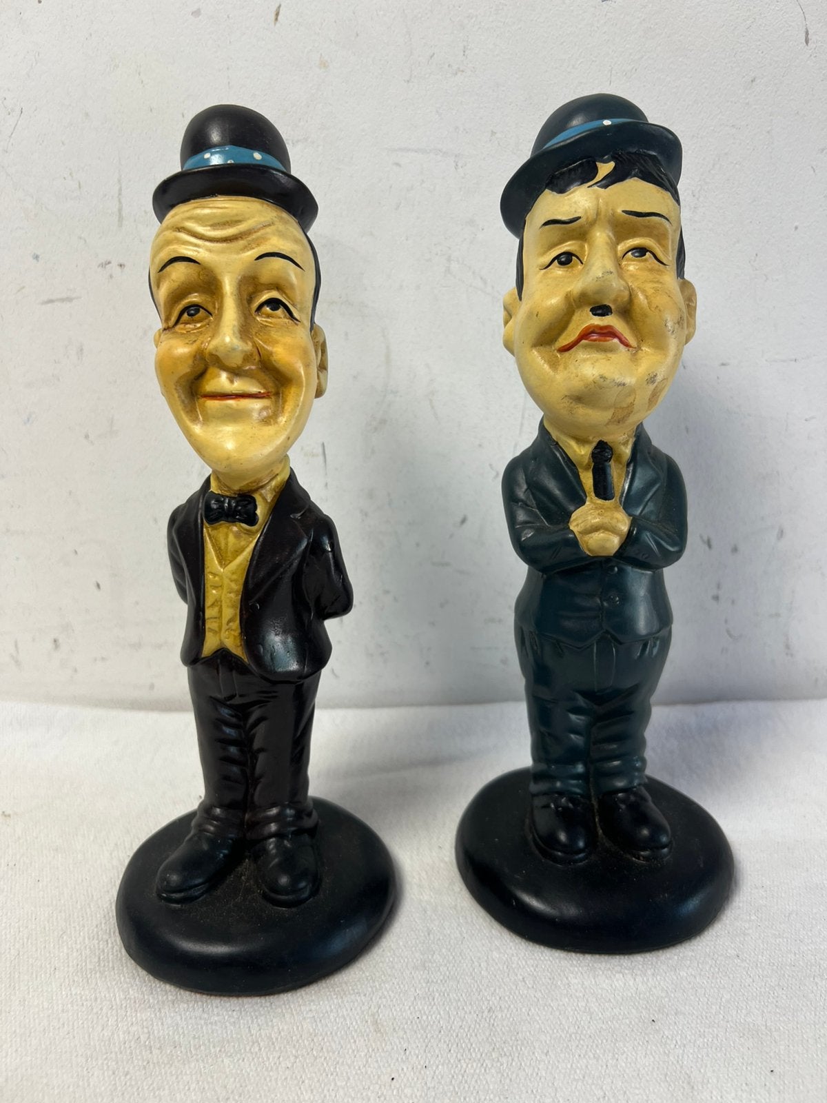 Te Koop : Laurel & Hardy Beelden Duo Beeld Keramiek, Ophalen of Verzenden, Zo goed als nieuw, Mens