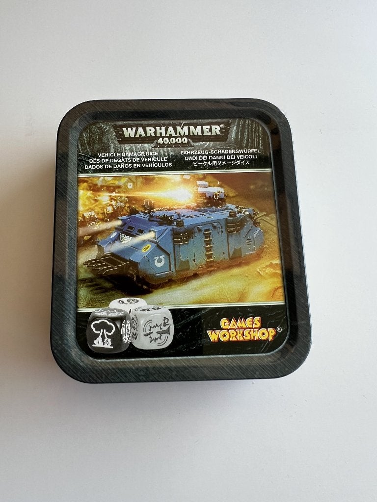 Warhammer 40K Vehicle Damage Dice, Ophalen of Verzenden, Zo goed als nieuw, Warhammer 40000, Toebehoren