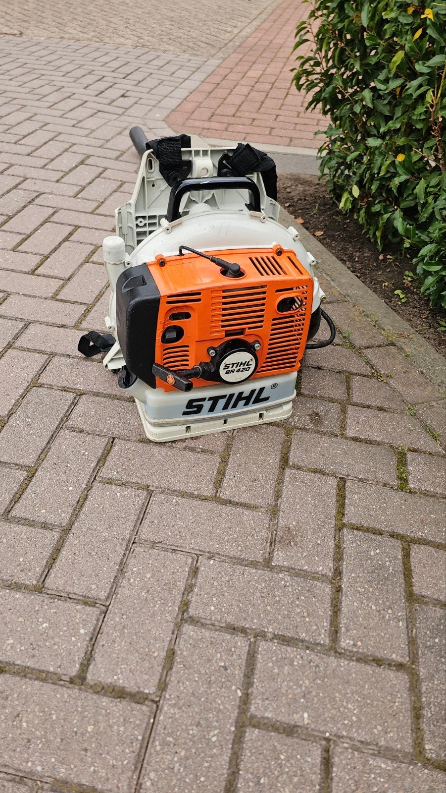 Stihl BR 420 Bladblazer - Krachtige Benzine Rugblazer, Tuin en Terras, Ophalen, Gebruikt, Ruggedragen, Stihl