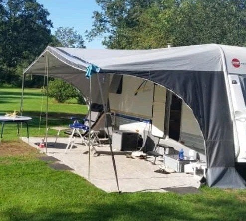 Stromeyer PVC Caravanluifel met afritsbare zijkant, voorkant, Ophalen