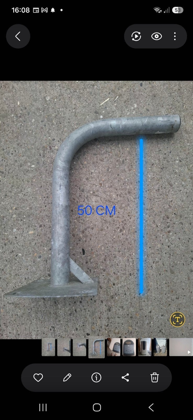 Muurbeugel voor satellietschotel, Ophalen of Verzenden, Gebruikt, (Schotel)antenne-accessoires, Overige merken