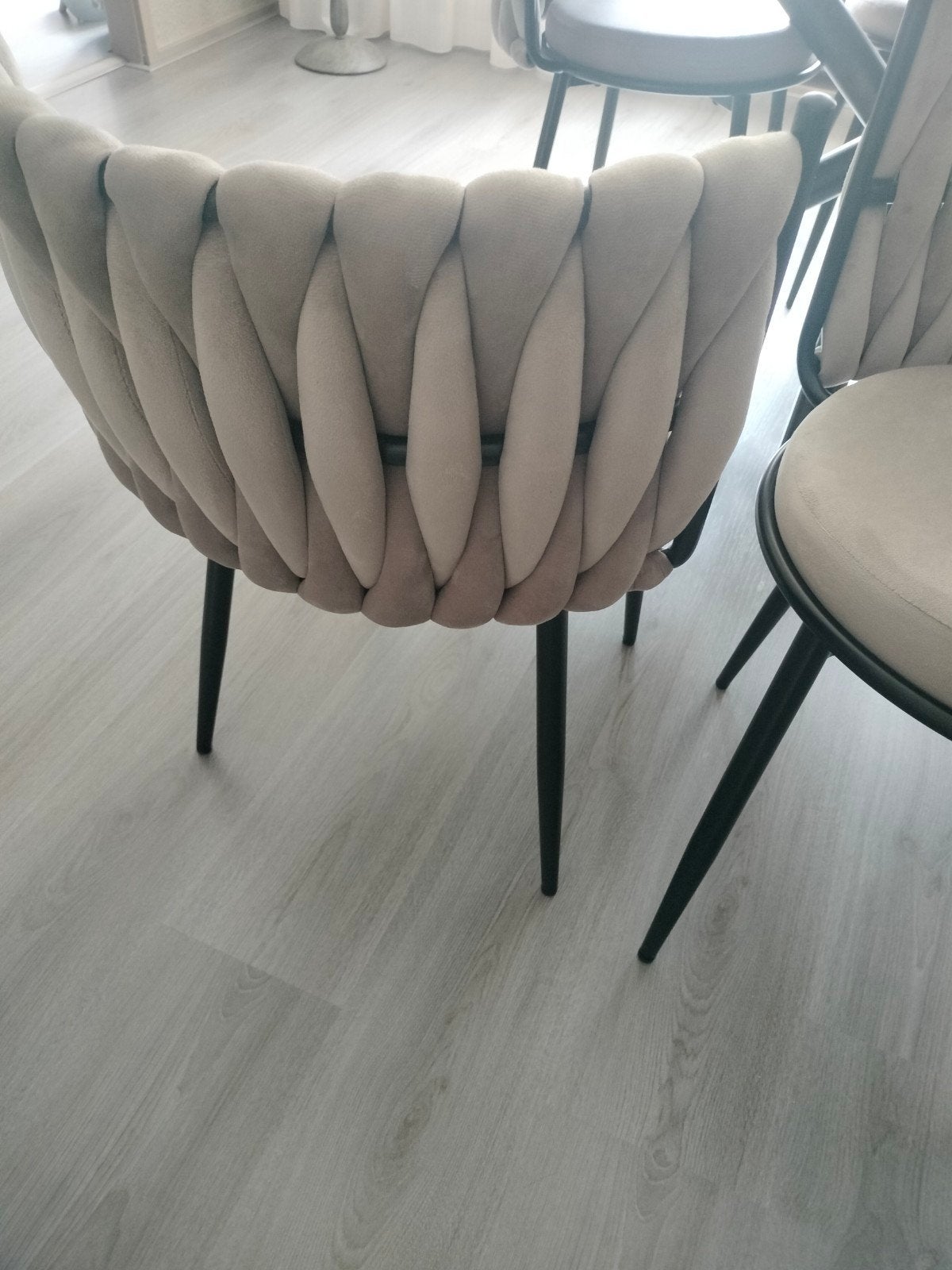 eetkamerstoelen kleur beige taupe, Ophalen, Zo goed als nieuw, Overige kleuren, Vier