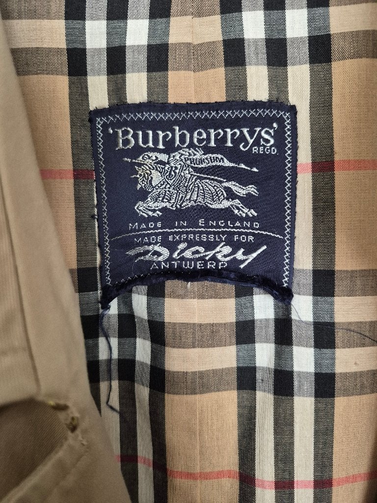 vintage Burberry trenchcoat, Maat 52/54 (L), Beige, Ophalen of Verzenden, Zo goed als nieuw