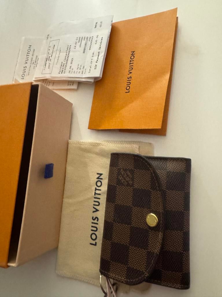 Louis Vuitton wallet Rosalie Damier, Ophalen of Verzenden, Zo goed als nieuw, Zwart