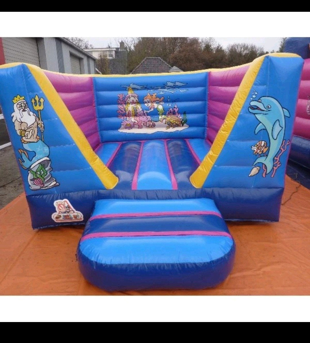 Springkussen 3x4m incl. blower en certificaat, Ophalen, Gebruikt