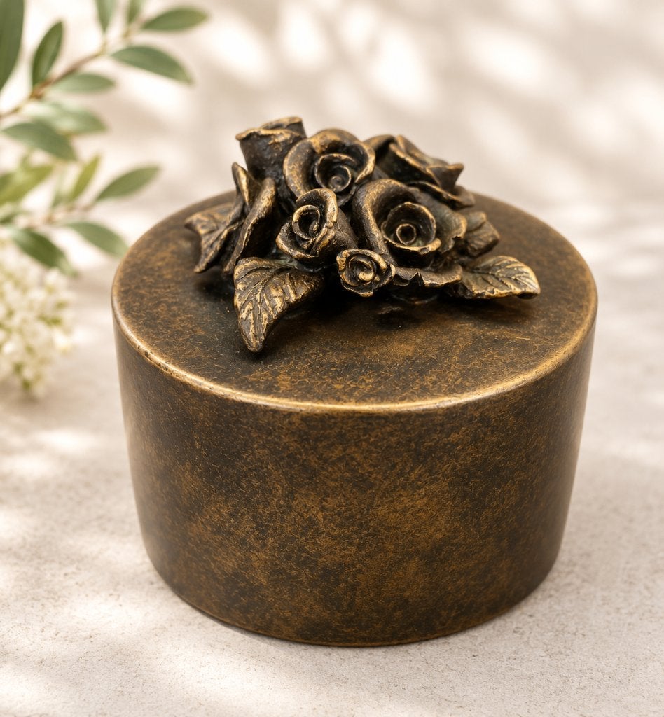 Brons / URN / Mini URNEN / grafdecoratie, Nieuw, Info@huisentuindecoratiemarie.nl, Huis en tuin decoratie marie, Peize