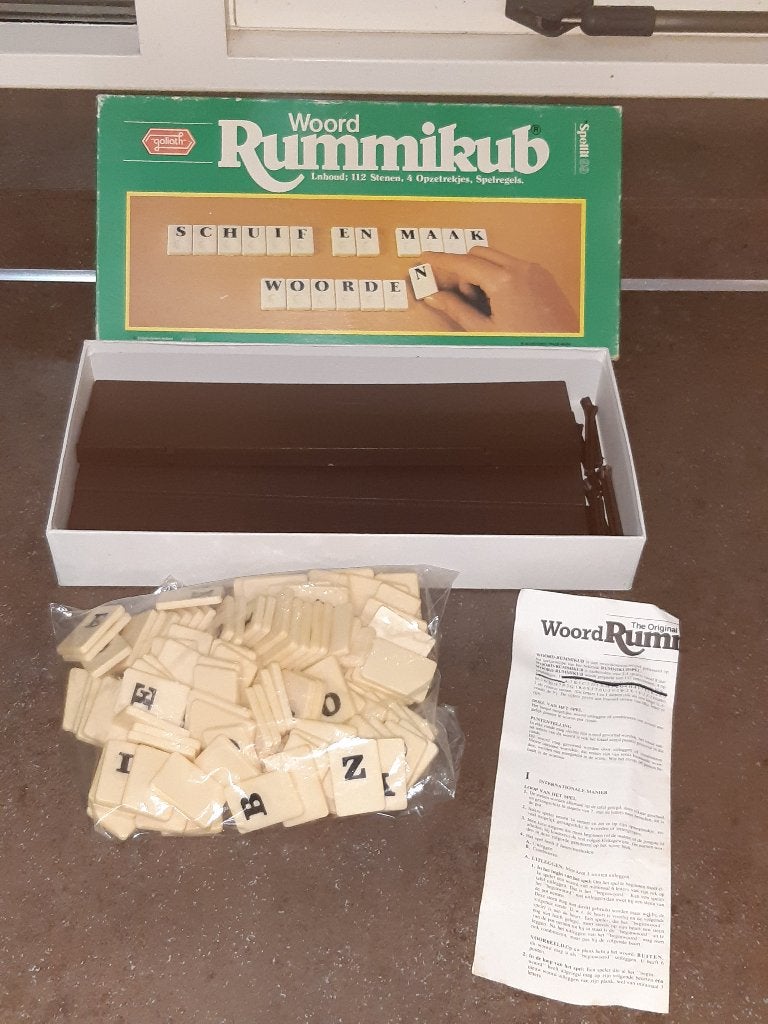 Woord rummikub vintage, Hobby en Vrije tijd, Gezelschapsspellen | Bordspellen, Ophalen of Verzenden, Zo goed als nieuw