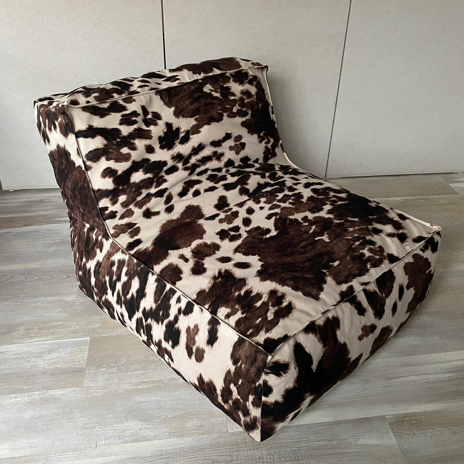 Koeien print lounge zitzak, Ophalen, Nieuw, Bruin, Zitzakstoel