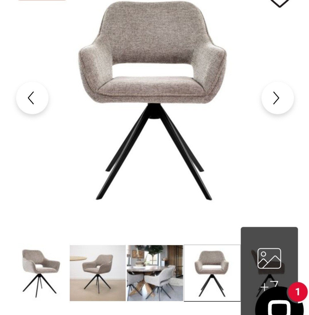 nieuwe draaibare stoelen 6 stuks, Ophalen of Verzenden, Zo goed als nieuw, Stof, Vijf, Zes of meer stoelen