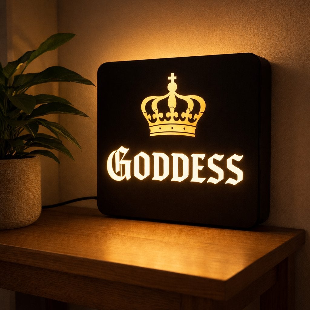 Lightbox "Goddess" met led verlichting, Overige merken, Kunststof, ., Www.atelayer.com
