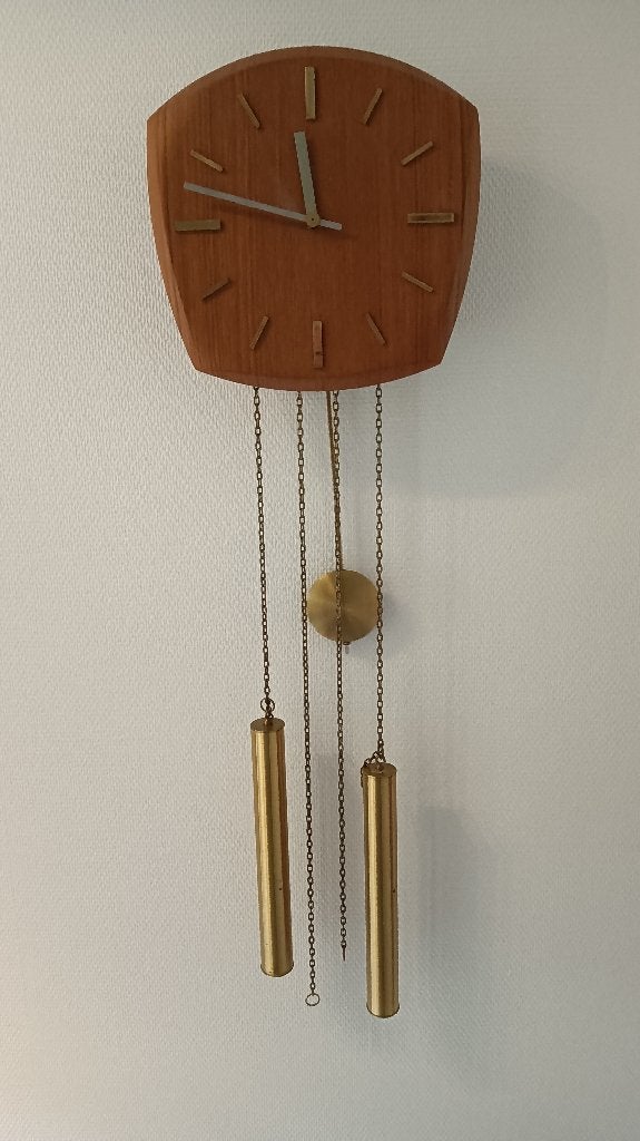 Vintage Junghans klok, Ophalen, Vintage, Analoog, Met slagwerk