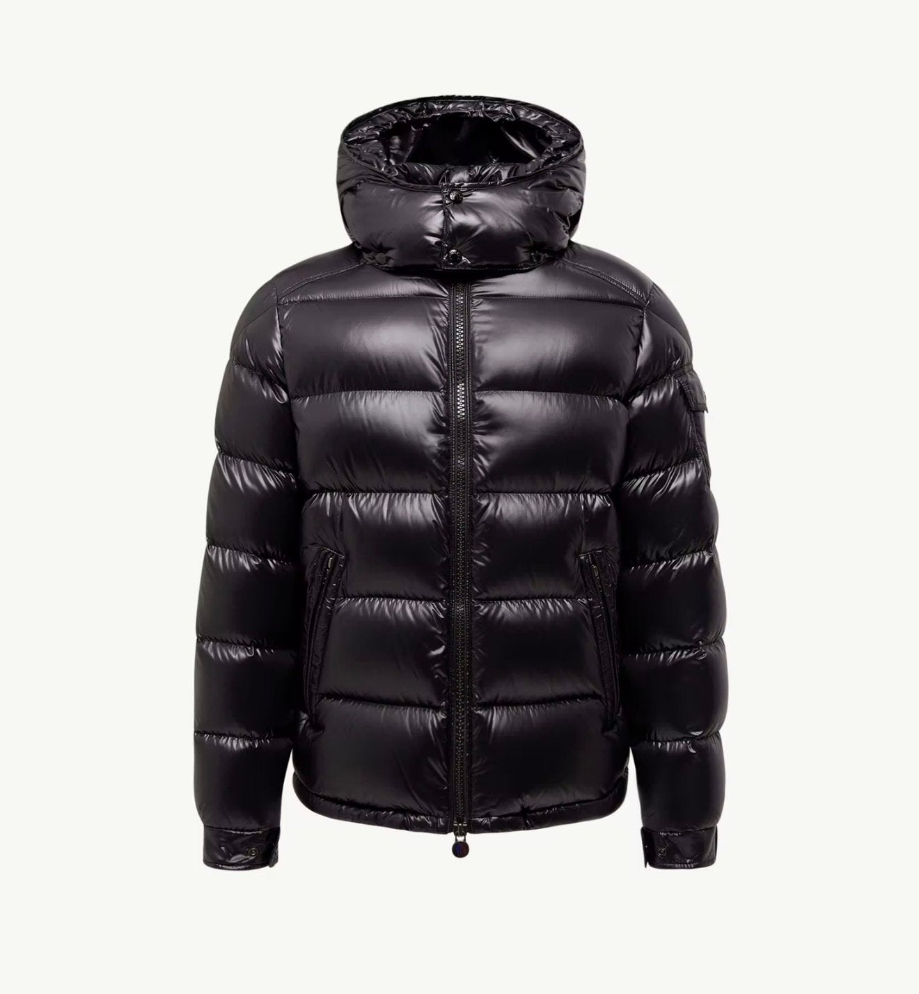 Moncler maya maat m, Ophalen of Verzenden, Zo goed als nieuw, Zwart