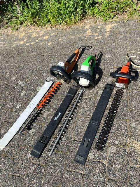 Elektrische heggenschaar, Tuin en Terras, Heggenscharen, Ophalen, Gebruikt, Elektrisch, Stihl
