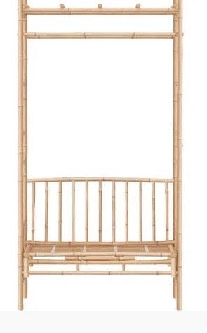 Zitbanken pergola van bamboe, 116x52x220 cm, Ophalen, Gebruikt, Hout
