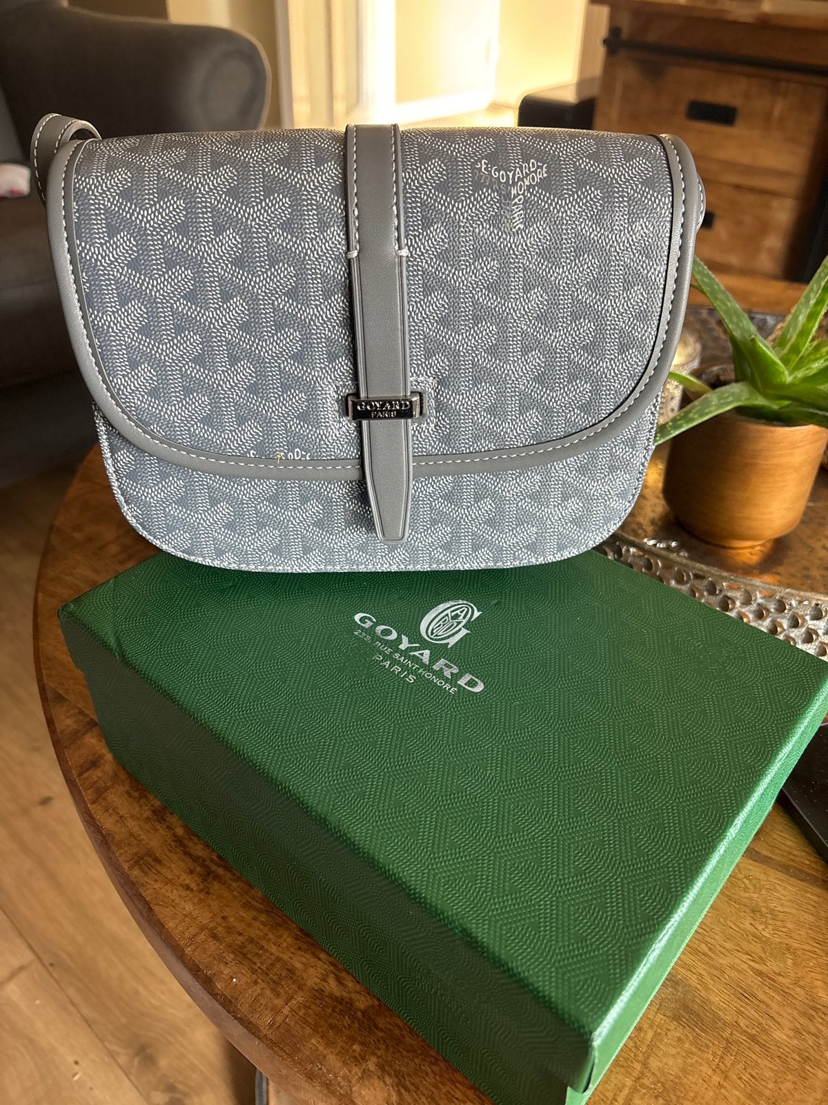 Goyard Mini Saigon Schoudertasje Grijs, Ophalen, Nieuw, Grijs