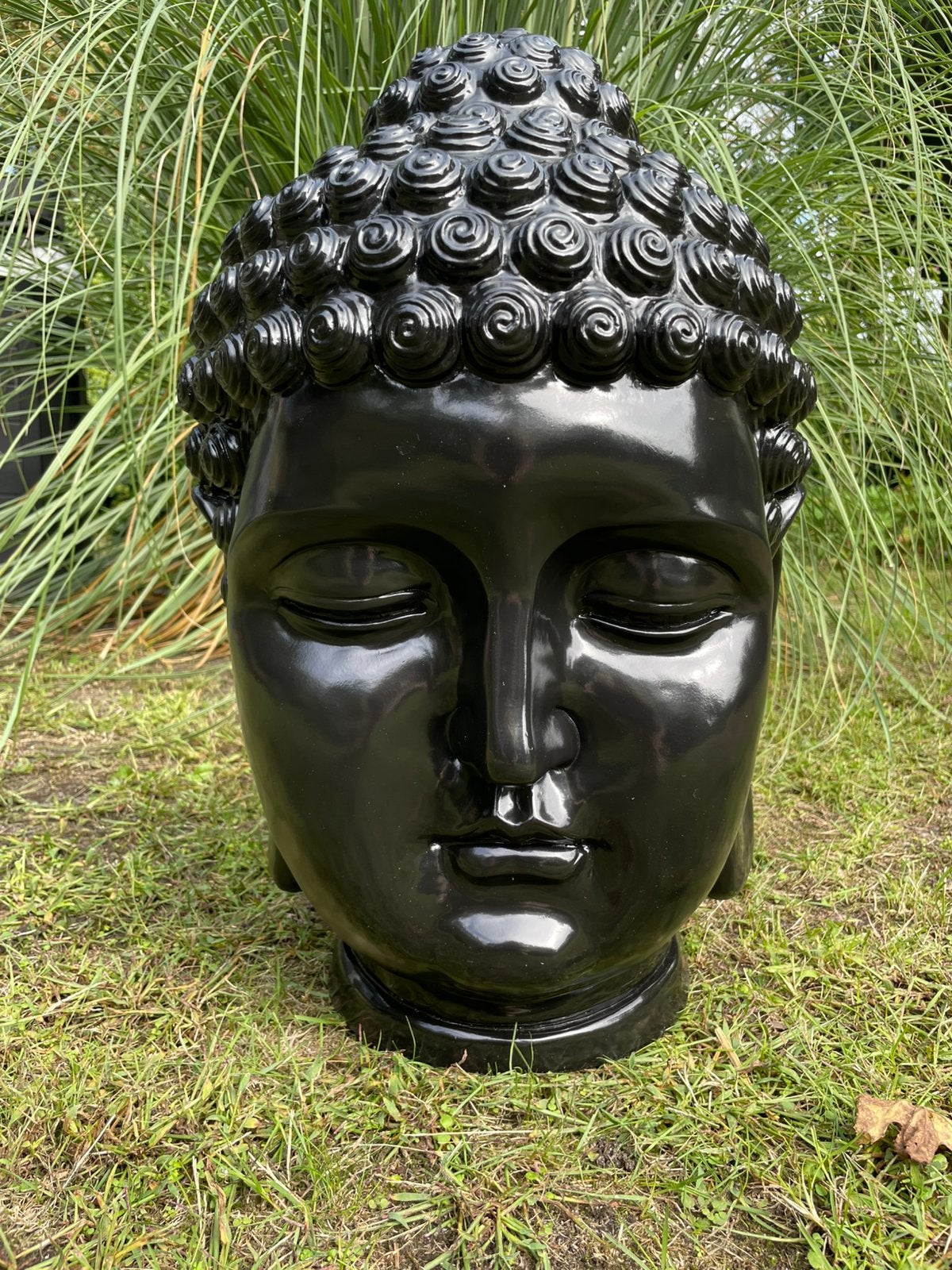 Boeddha beeld tuin huis zwart, Ophalen, Zwart, Nieuw, Kunststof