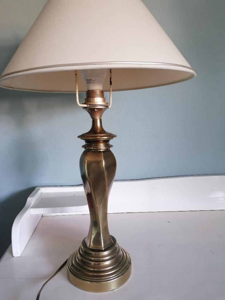 hollywood regency lamp swirl, Ophalen of Verzenden, Gebruikt, Hollywood, Minder dan 50 cm