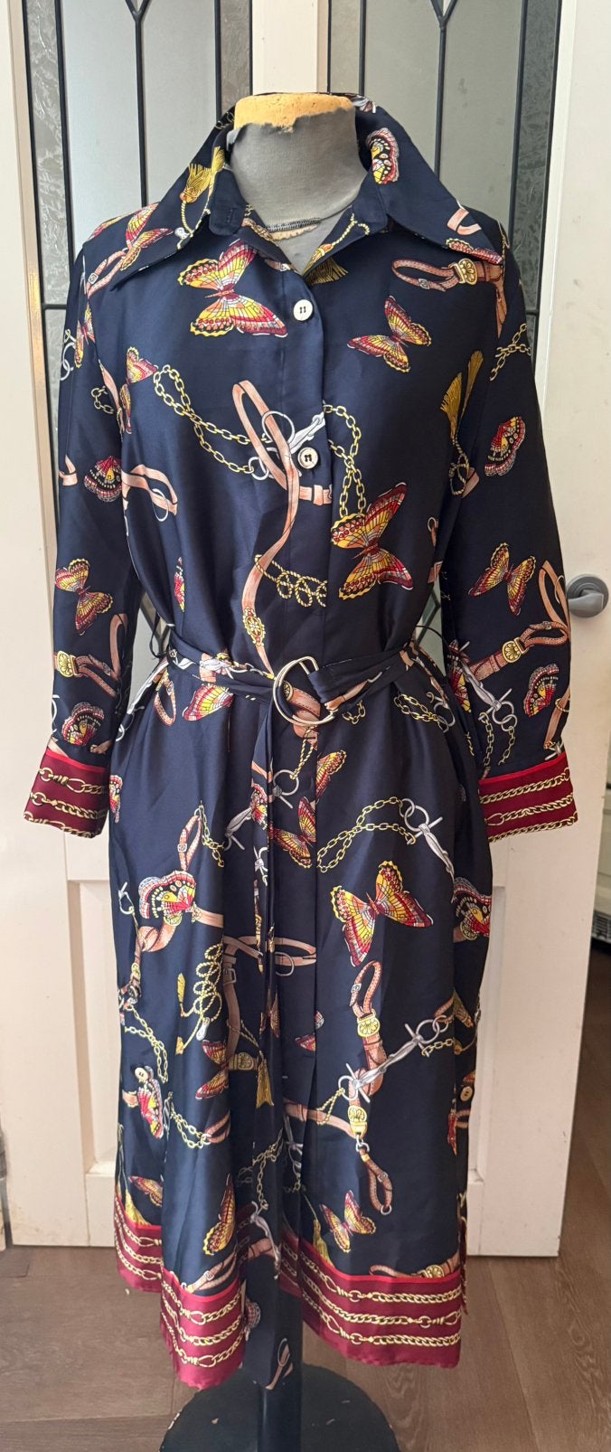 Zara * erg mooie midi blouse/jurk( maat M), Kleding | Dames, Jurken, Maat 38/40 (M), Verzenden, Zwart, Zo goed als nieuw