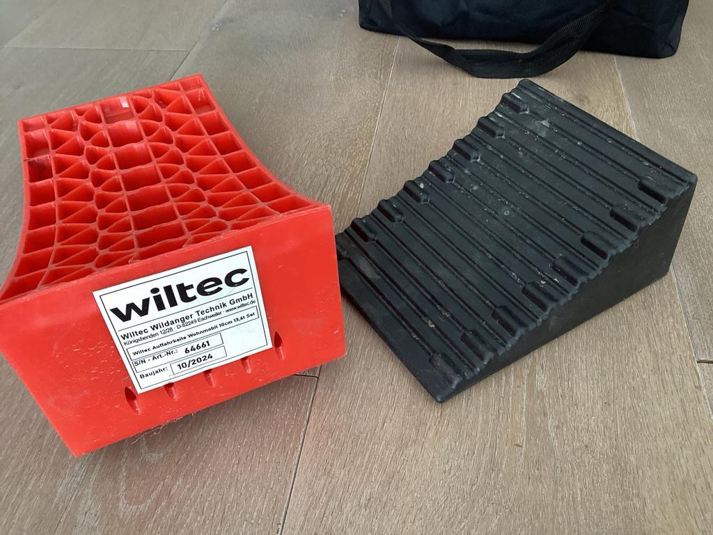 Wiltec Oprijblokken voor Caravan/Camper met Draagtas, Caravans en Kamperen, Ophalen of Verzenden, Gebruikt