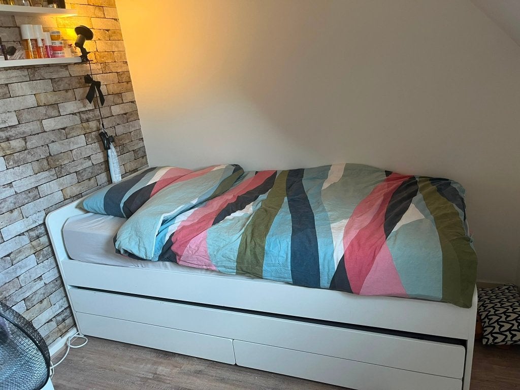 Bed 90x200, Ophalen, Gebruikt, 90 cm, Eenpersoons