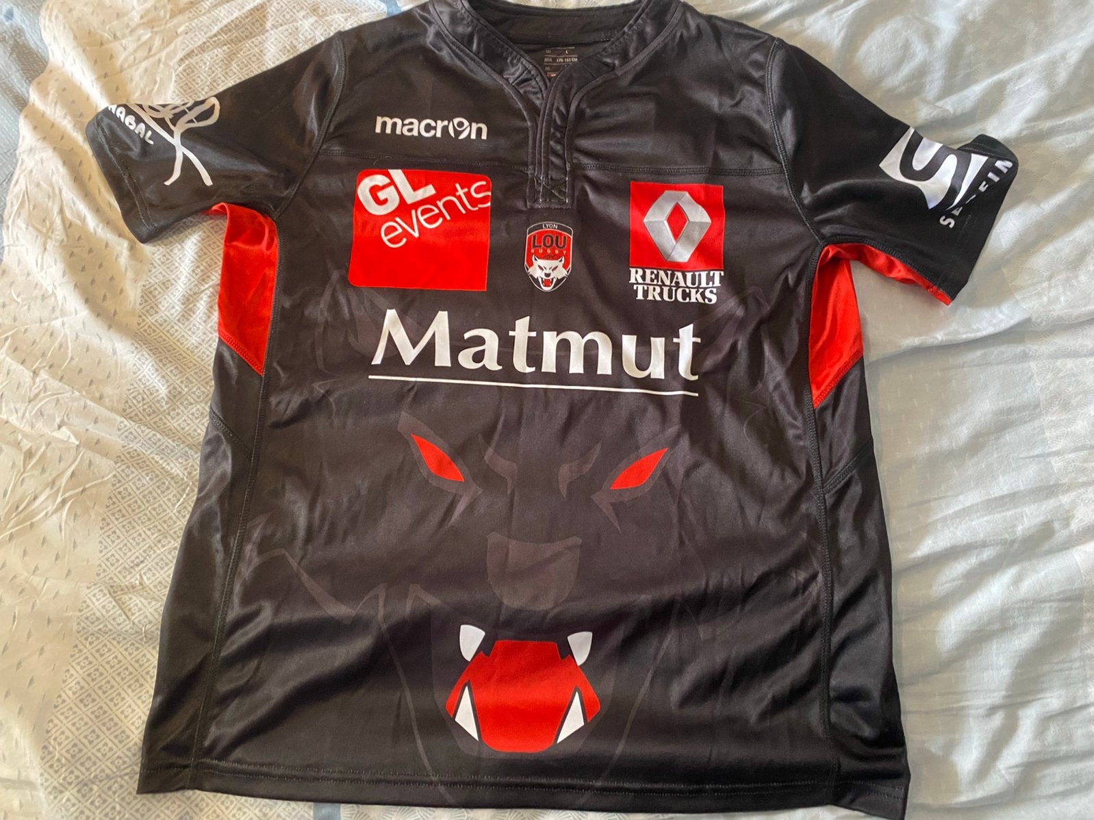 Lou Lyon Sebastián Chabal Rugby Shirt (Large ), Verzenden, Zo goed als nieuw, Kleding