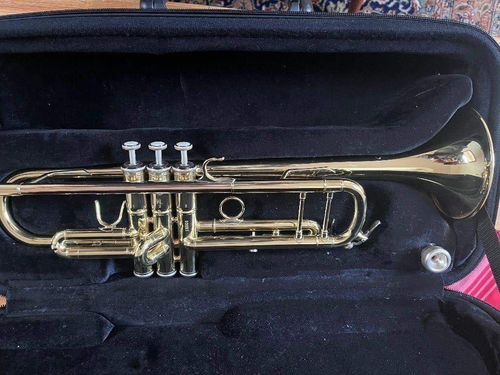 Trompet Schagerl, Muziek en Instrumenten, Blaasinstrumenten | Trompetten, Ophalen of Verzenden, Zo goed als nieuw, Bes-trompet