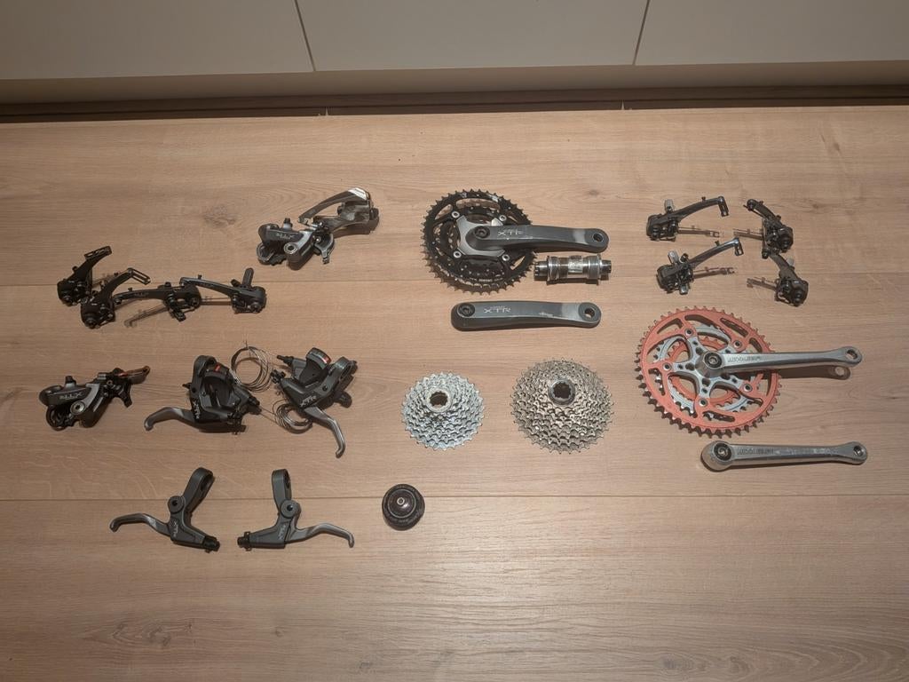 Shimano XTR onderdelen set (M950 / M952 / M960) + Middleburn, Fietsen en Brommers, Fietsonderdelen, Ophalen of Verzenden, Stuur