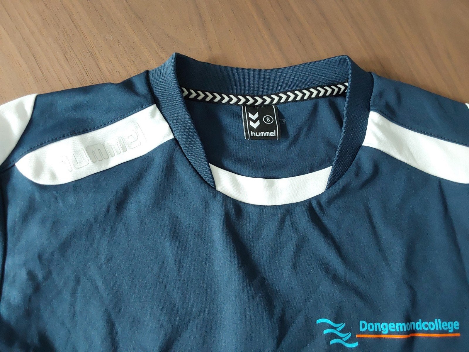 Gymshirt Dongemond College maat S, Kleding | Heren, Sportkleding, Ophalen, Blauw, Zo goed als nieuw, Algemeen