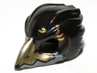 Lego Minifigure, Headgear Mask Bird (Raven) with Gold Beak, Gebruikt, Overige thema's, Lego, Accessoire