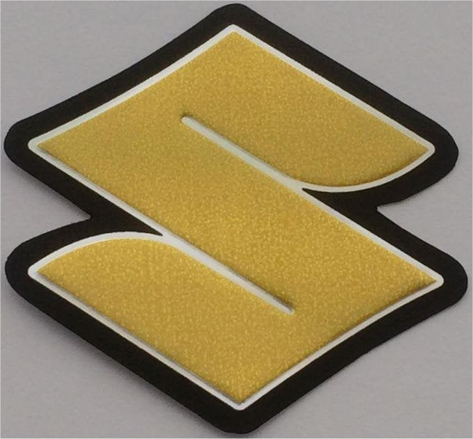 Suzuki metallic sticker #12, Motoren, Accessoires | Stickers, Verzenden