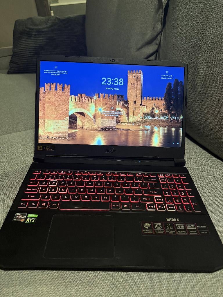 Acer Nitro AN515-45 | Ryzen 7-5800H | RTX 3070| 16GB RAM|1TB, Computers en Software, Windows Laptops, Gebruikt, Met videokaart