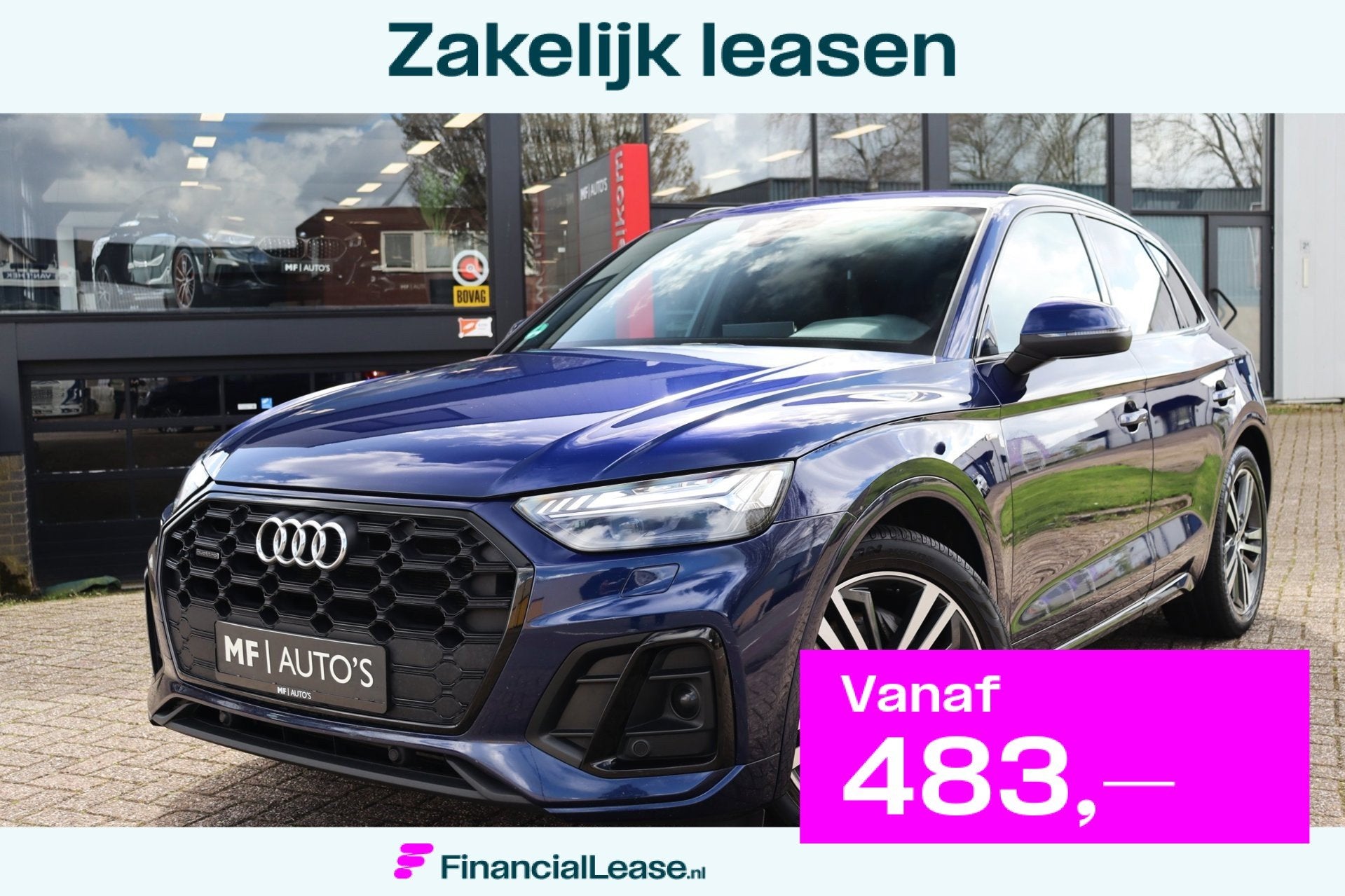 Audi Q5 50 TFSI e S edition|Luchtvering|Matrix|Virtual|ACC|K, Automaat, Dealer onderhouden, Gebruikt, 4 cilinders
