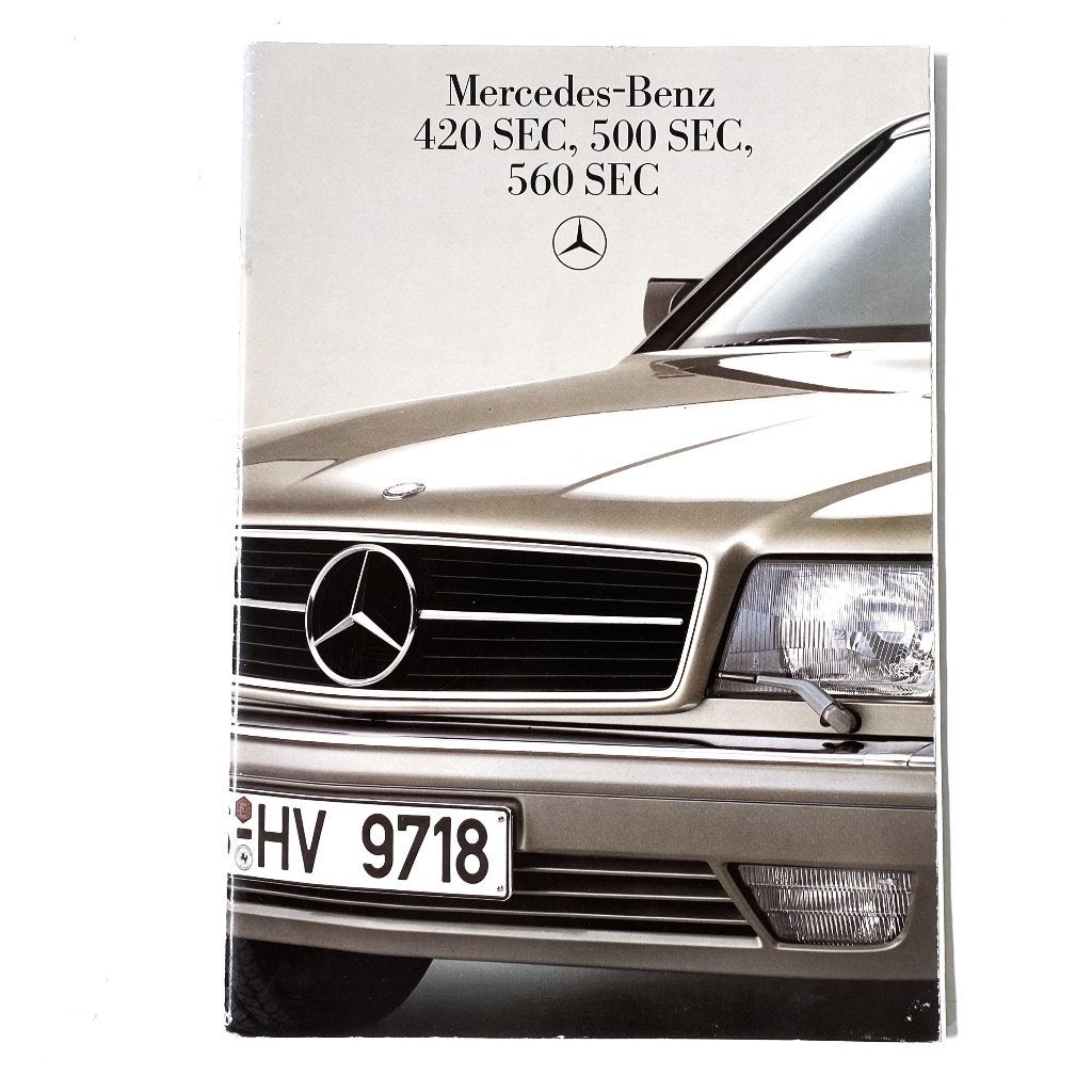Mercedes-Benz SEC (C126) brochure 1985, Verzenden, Gelezen, Mercedes