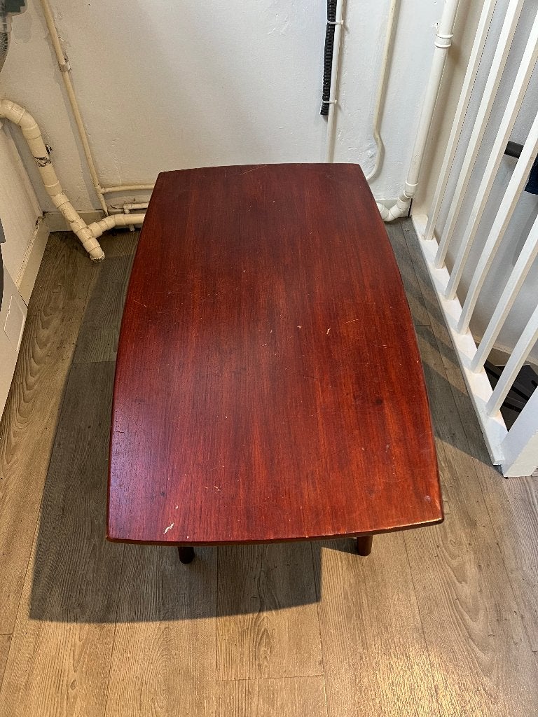 vintage Deense of Scandinavische stijl salontafel, Ophalen, Rechthoekig, 100 tot 150 cm, 50 tot 100 cm