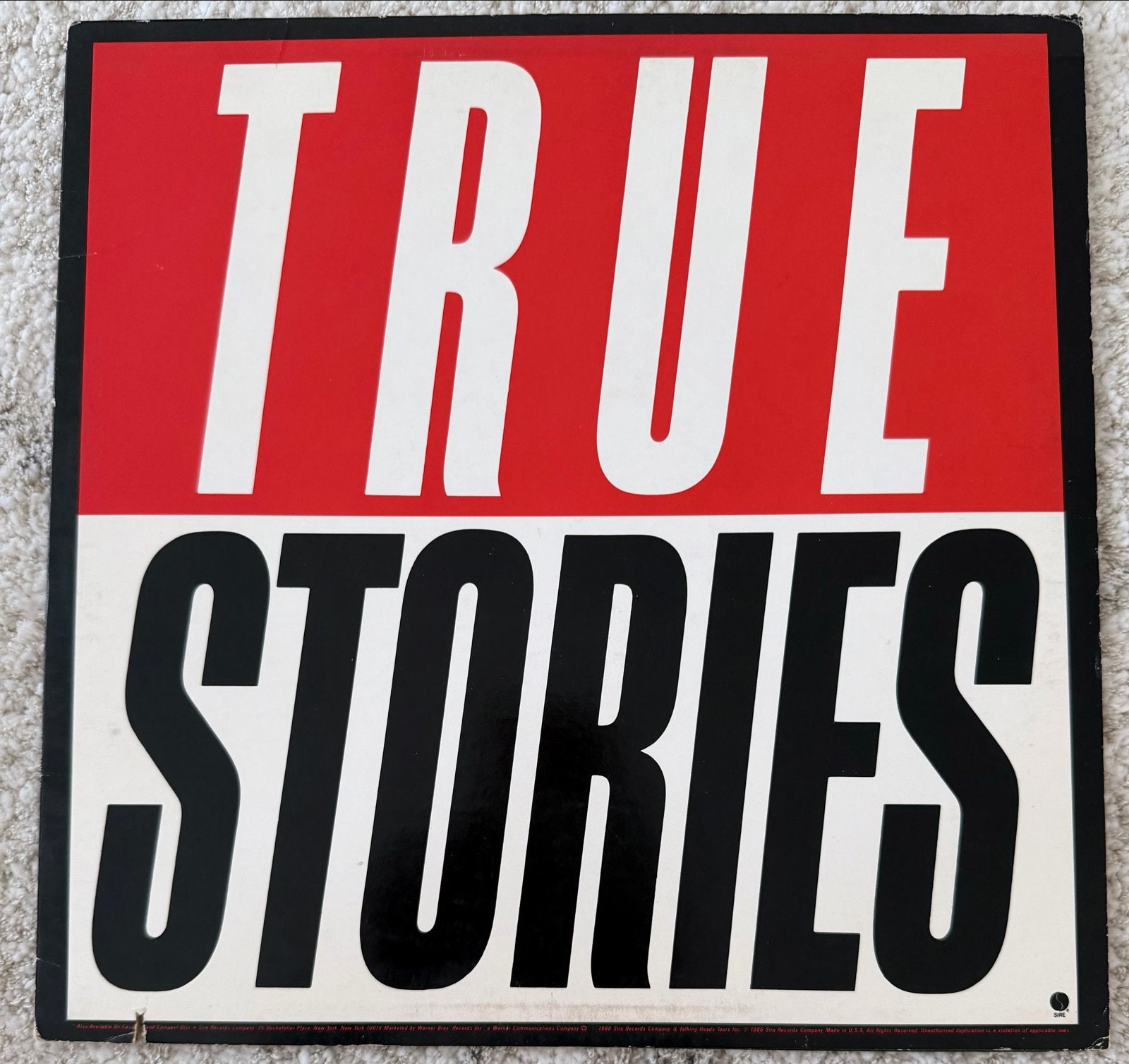 Talking Heads - True Stories (1986) LP- US, LP, Gebruikt, New wave, Ophalen of Verzenden