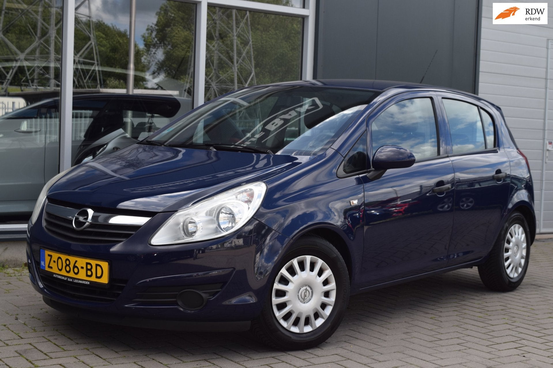 Opel Corsa 1.4-16V Business | Automaat | Airco | APK 6-2027, Auto's, Gebruikt, Zwart, 4 cilinders, Blauw