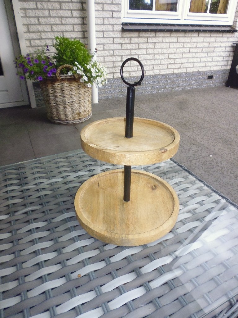 Woondecoratie, etagere , houten kandelaars, pompoen kandelaa, Ophalen of Verzenden, Zo goed als nieuw, Etagère, Hout