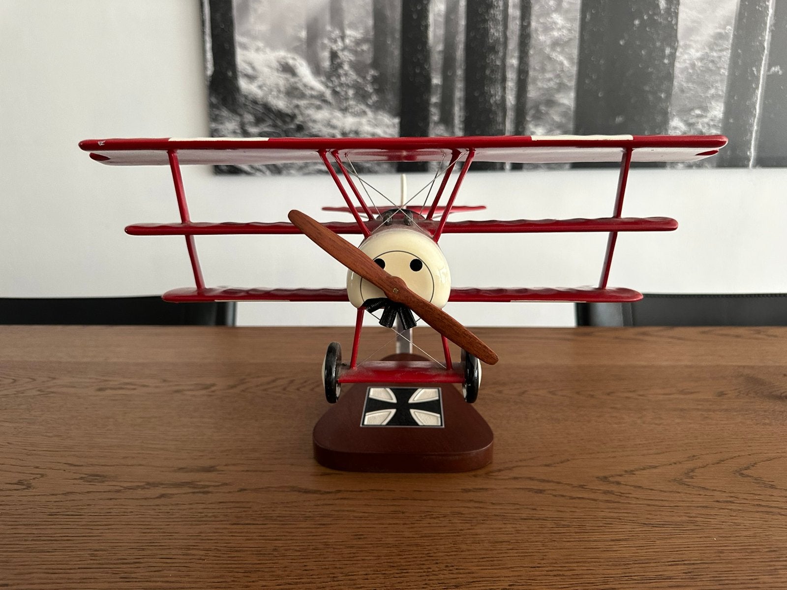 Modelvliegtuig Rode baron Fokker, Zo goed als nieuw, Groter dan 1:72, Vliegtuig, Ophalen