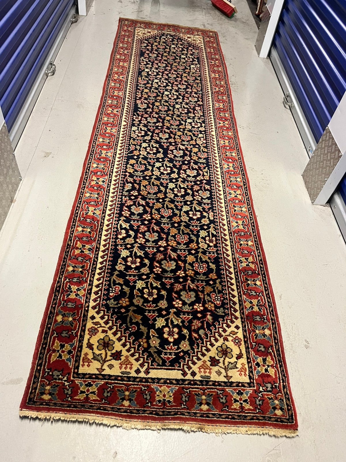 Perzische tapijt handgemaakt Loper 300x83,, Ophalen, Gebruikt, 200 cm of meer, 50 tot 100 cm